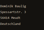 Anschrift und Ansprechpartner gemäß Impressumspflicht